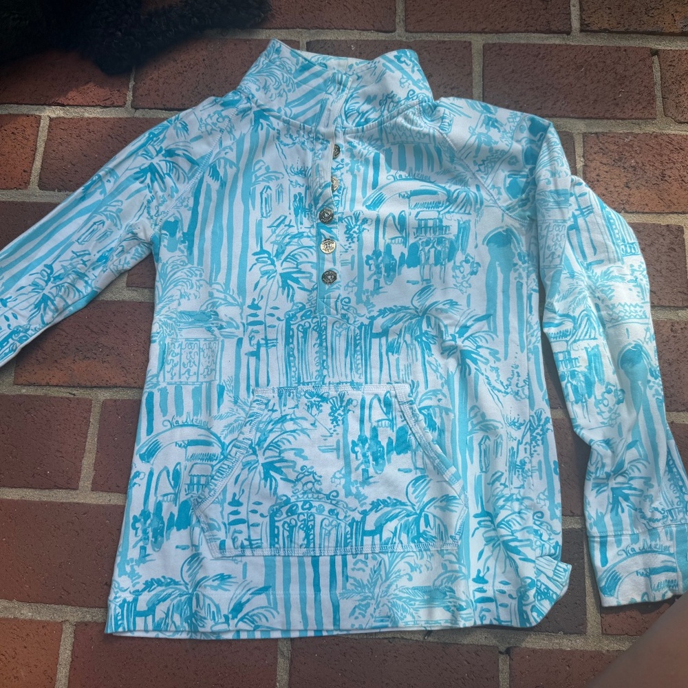 LILLY PULITZER Captain Popover "La Vida Loca" print, size Small EUC